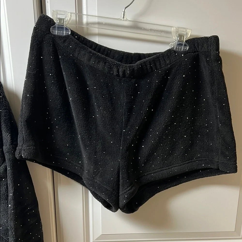 SO Black Velour Lounge Set, XL, - Picture 4 of 5